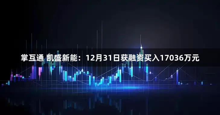 掌互通 凯盛新能：12月31日获融资买入17036万元